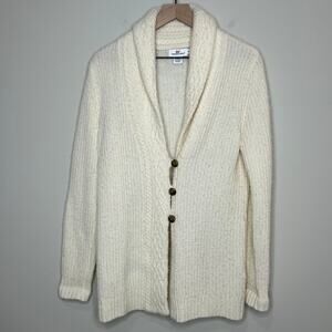 Vineyard Vines Cardigan Sweater Size M Shawl Neck Merino Wool Alpaca Blend